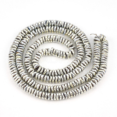 Electroplate Non-magnetic Synthetic Hematite Beads Strands G-T061-169-1