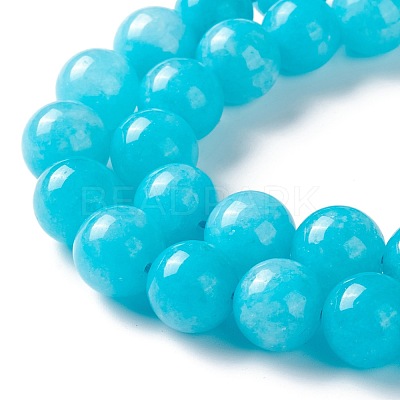 Natural White Jade Imitation Amazonite Beads Strands G-I299-F04-10mm-1