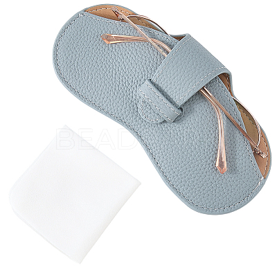 1Pc Cowhide Eyeglass Cases ABAG-CN0001-58C-1