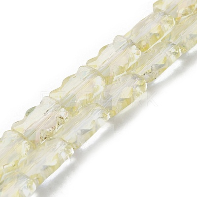 Electroplate Glass Beads Strands EGLA-L045-F-HR02-1