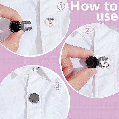 8Pcs 2 Styles Alloy Cufflinks BUTT-WR0001-30-1