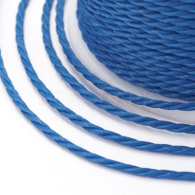 Round Waxed Polyester Cord YC-G006-01-1.0mm-08-1