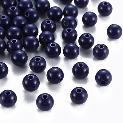 Opaque Acrylic Beads MACR-S370-C8mm-A19-1
