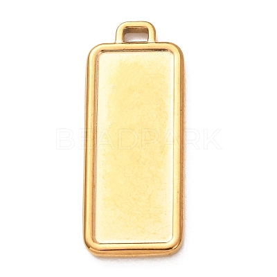 304 Stainless Steel Pendant Cabochon Settings STAS-Z204-04G-03-1