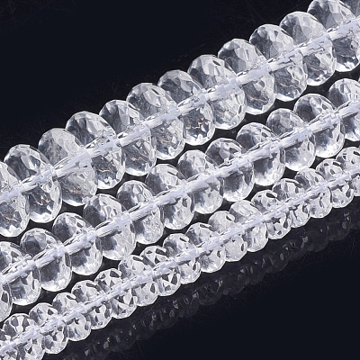 Synthetic Quartz Crystal Beads Strands G-S285-15-1