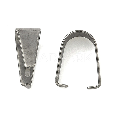 Tarnish Resistant 201 Stainless Steel Snap on Bails STAS-Q007-1-1