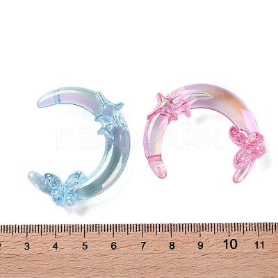Transparent UV Plating Acrylic Beads PACR-D288-28-1