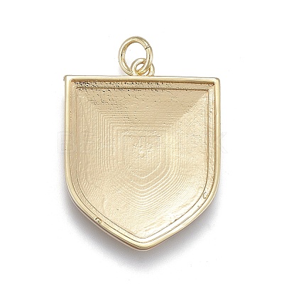 Brass Enamel Pendants ZIRC-M108-42-1
