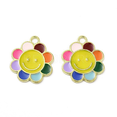 Alloy Enamel Pendants ENAM-B050-04G-04-1