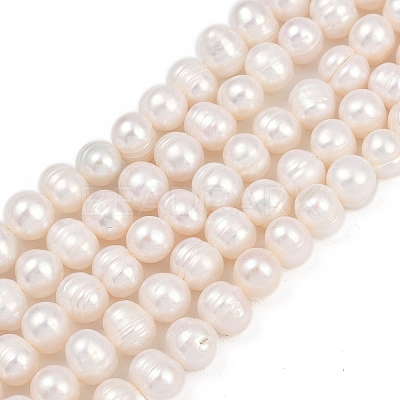 Natural Cultured Freshwater Pearl Beads Strands PEAR-I007-07J-05A-1