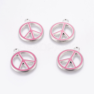 Alloy Enamel Pendants ENAM-P066-4-1