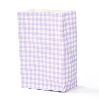 Rectangle with Tartan Pattern Paper Bags CARB-Z001-01A-1
