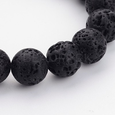 Natural Lava Rock Beads Strands G434-11-1