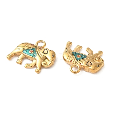 304 Stainless Steel Enamel Pendants STAS-I346-18G-01-1
