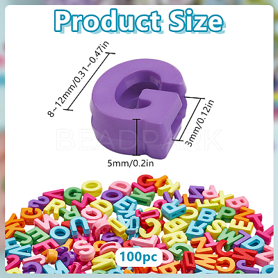 100Pcs Opaque Acrylic Beads OACR-DR0001-01-1