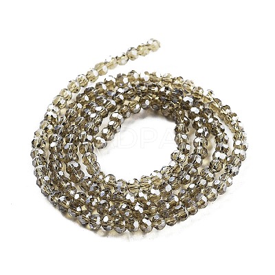 Electroplate Transparent Glass Beads Strands EGLA-A035-T3mm-A16-1