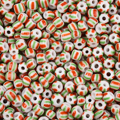 6/0 Opaque Colours Seep Glass Seed Beads X-SEED-F003-04A-07-1