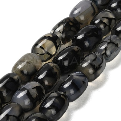 Natural Dragon Veins Agate Beads Strands G-D317-A01-01-1