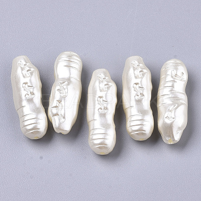 ABS Imitation Pearl Acrylic Beads X-OACR-S028-129-1