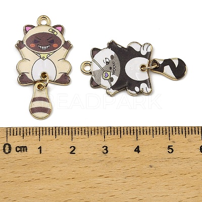 Alloy Enamel Pendants FIND-I064-03G-02-1