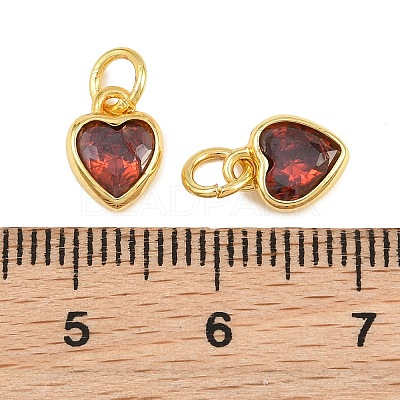 Brass Pave Cubic Zirconia Charms CU-CBA3D67-09G-1