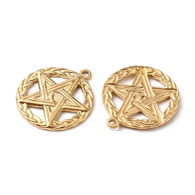 304 Stainless Steel Pendants STAS-WH0029-57G-1