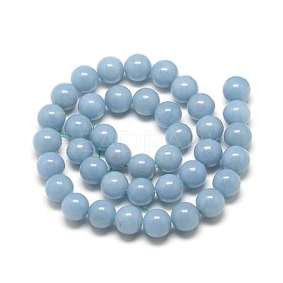 Natural Angelite Beads Strands G-R432-15-4mm-1
