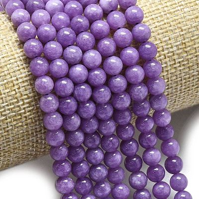 Natural Malaysia Jade Beads Strands G-L645-A01-6mm-18-1