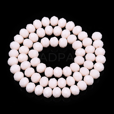 Opaque Solid Color Glass Beads Strands X-EGLA-A034-P10mm-D33-1