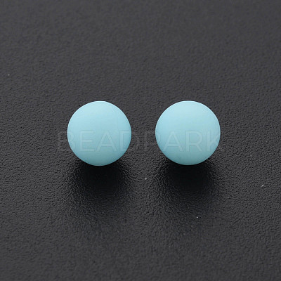 Opaque Acrylic Beads PAB702Y-B01-07-1