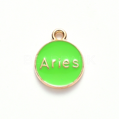 Alloy Enamel Pendants X-ENAM-S124-01A-06A-1