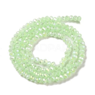 Baking Electroplate Glass Beads Strands X-DGLA-A039-J4mm-B10-1