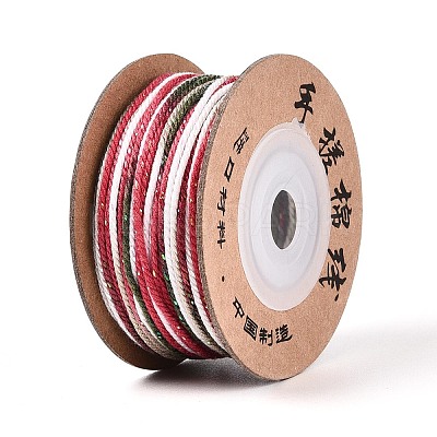 30M Segment Dyed Macrame Cotton Cord OCOR-T018-01D-1