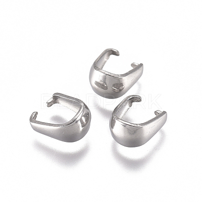 Tarnish Resistant 304 Stainless Steel Snap on Bails STAS-L234-158P-1