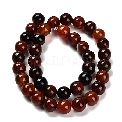 Dyed Natural Agate Beads Strands G-G203-10A-10mm-1