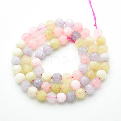 Natural Quartz Beads Strands G-N355-6mm-12-1