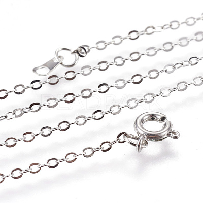 Brass Cable Chain Necklaces SW028-NF-1