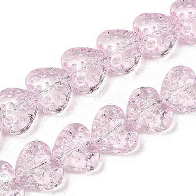 Transparent Glass Beads Strands GLAA-H038-01I-1