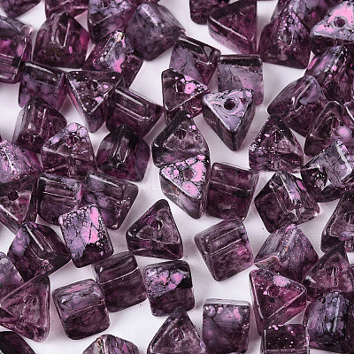 Picasso Transparent Glass Beads SEED-Q039-02I-1