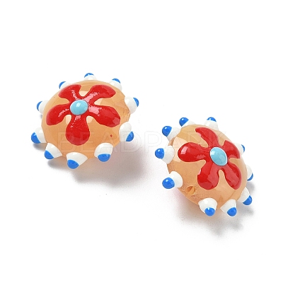 Baking Paint Glass Enamel Beads LAMP-S080-03H-1