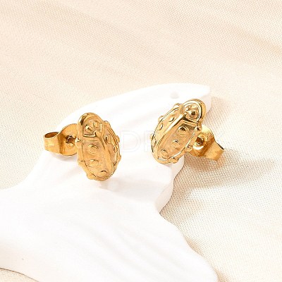 304 Stainless Steel Stud Earrings for Women EJEW-K243-16G-1
