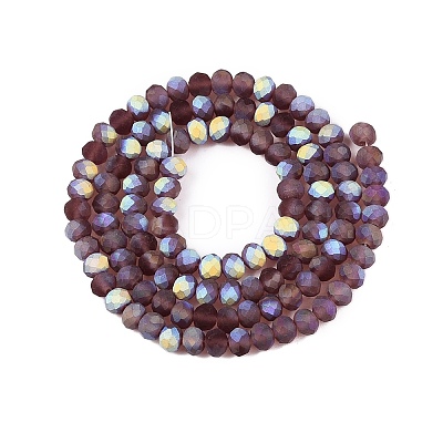 Transparent Glass Beads Strands EGLA-A044-T4mm-MB13-1