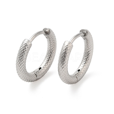 Non-Tarnish 304 Stainless Steel Hoop Earring EJEW-H134-01P-1