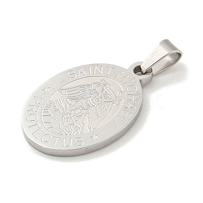 Non-Tarnish 304 Stainless Steel Pendants STAS-C102-09C-P-1