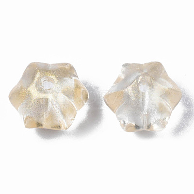 Transparent Spray Painted Glass Beads GLAA-S190-005A-08-1