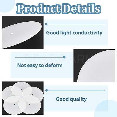 Flat Round PP Lamp Shade Diffuser FIND-WH0152-204-1