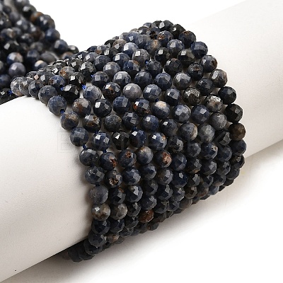 Natural Sapphire Beads Strands G-G259-D06-4mm-1