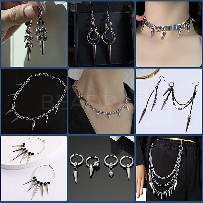 70Pcs 7 Styles 303 Stainless Steel Pendants STAS-BBC0005-76-1