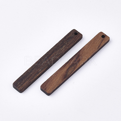 Undyed Walnut Wood Big Pendants X-WOOD-T023-01-1