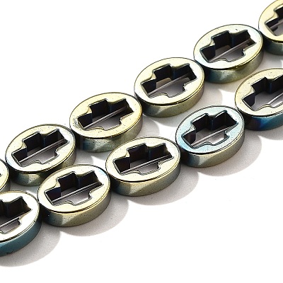 Electroplated Synthetic Non-magnetic Hematite Beads Strands G-L613-Z01-01L-1